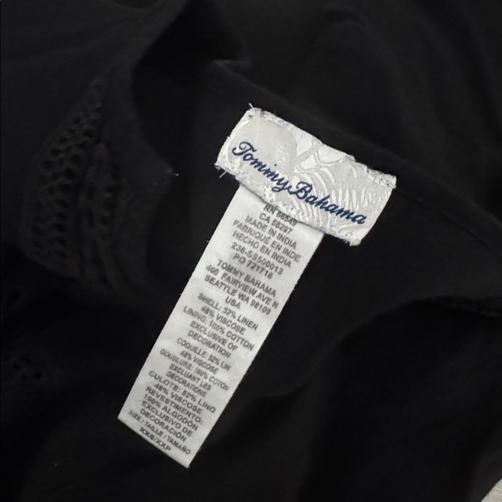 Tommy‎ Bahama delicate flora Maxi dress black XXS - Picture 6 of 9